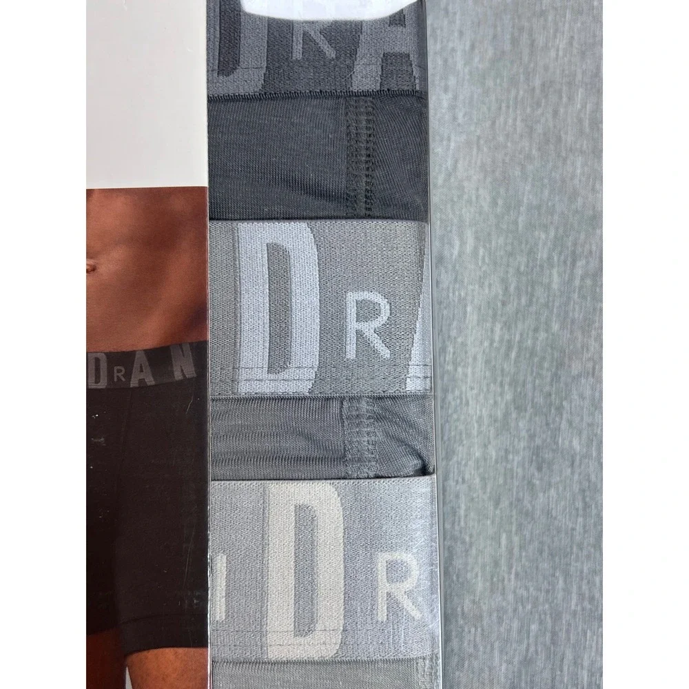 Nike Jordan Flight Modal Boxer Briefs 3 Pack Mens Large Particle Gray Black